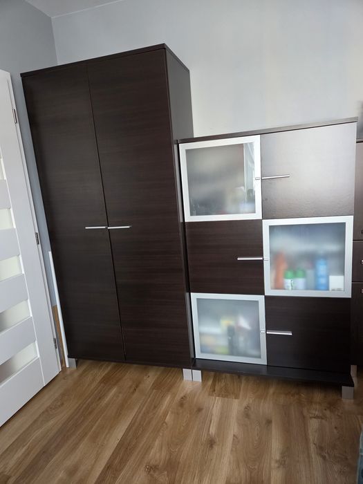 Meble wenge szafa z witryną