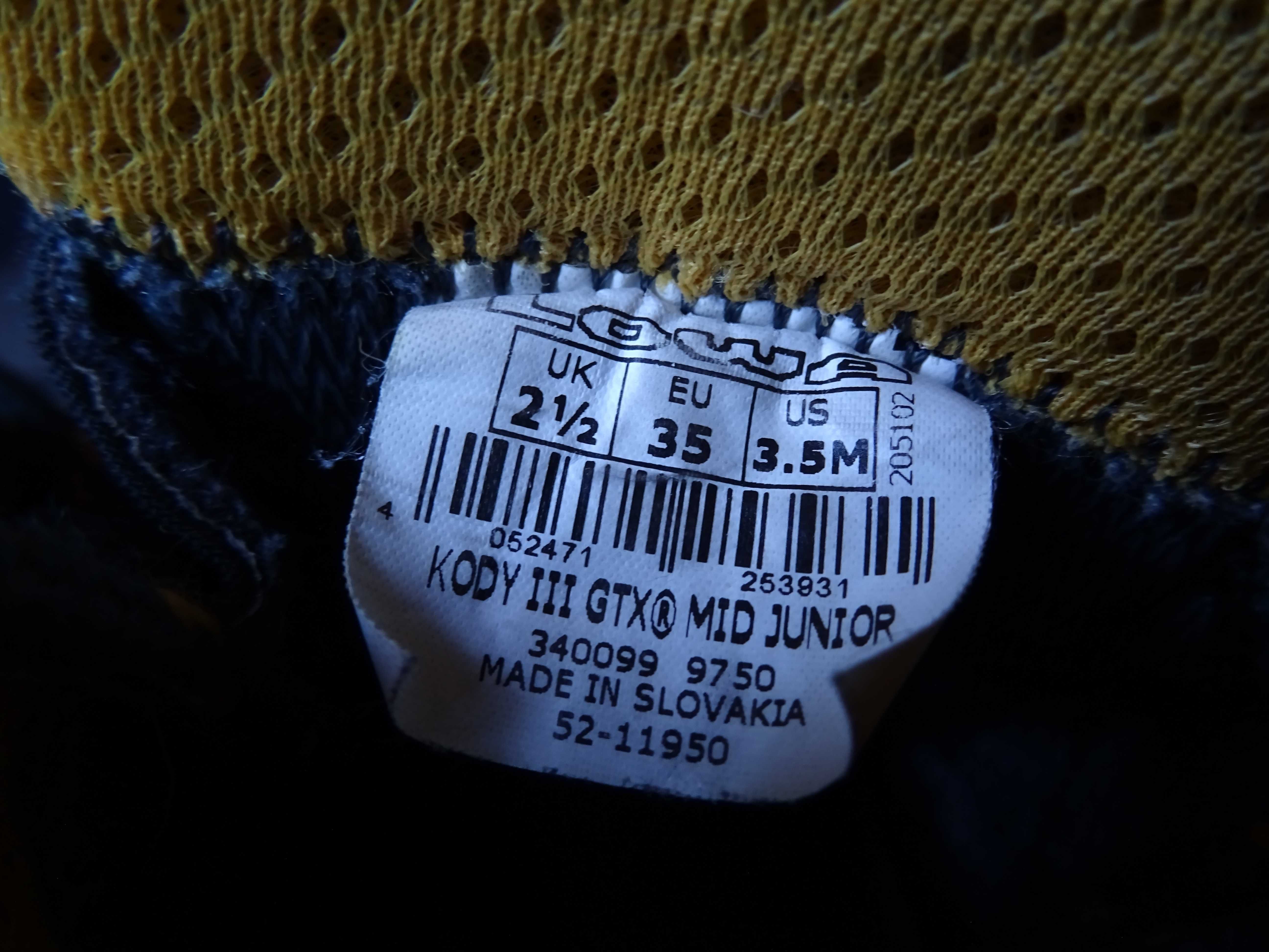 Дитячі трекінгові черевики Lowa Kody III GTX Mid Junior, 35 розмір