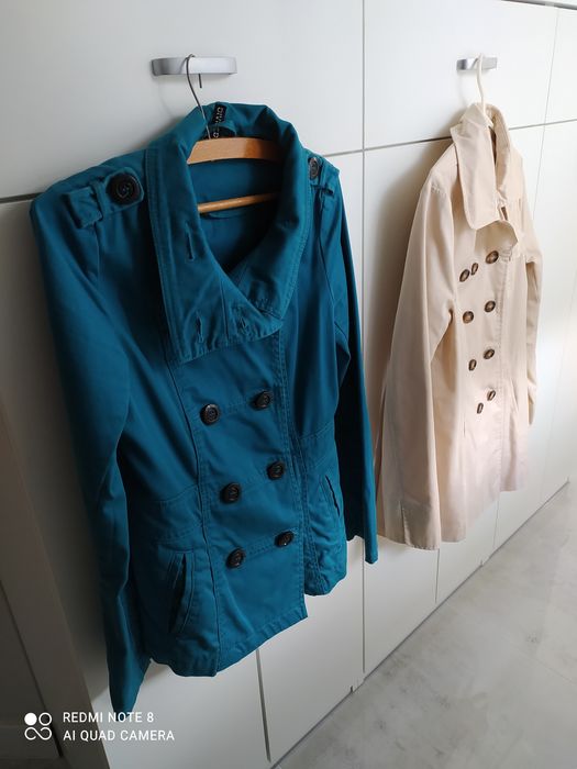 Płaszczyki Hm/Orsay oraz jeansy HOUSE