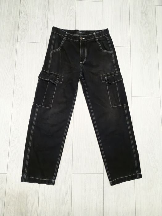 "Джинси чорні карго "