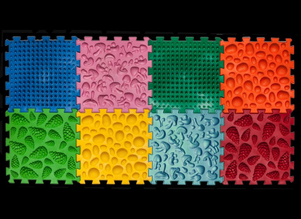 Ортопедичний килимок Ортек мікс 8 шт