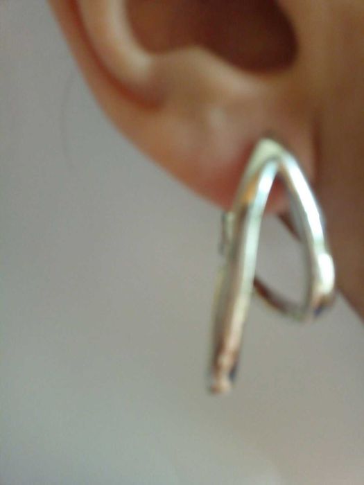 Серьги сплав серебра (радированные)