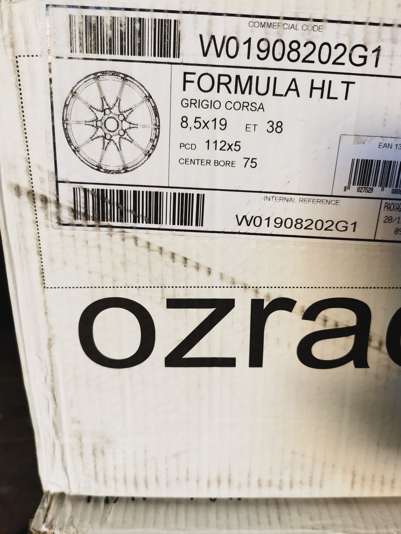 Oz formula htl 19 8.5j 5x112