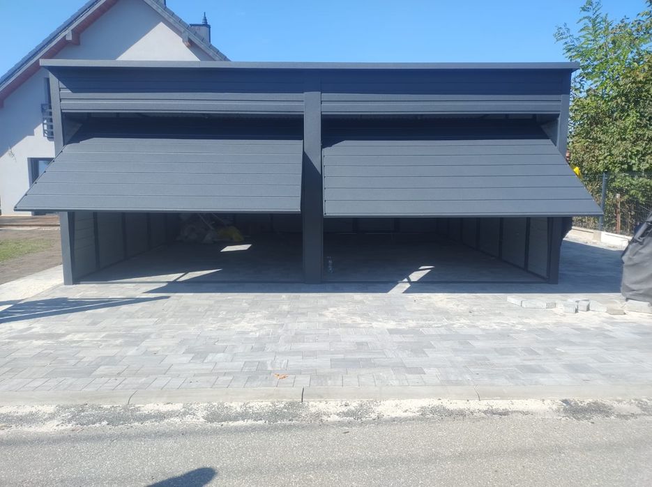 Garaż Blaszany, Blaszak, 6 x 6 Orzech