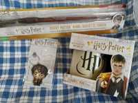 Conjunto caneca, varinha e porta chaves Harry Potter