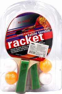 Paletki do Ping ponga tenis stołowy 4 piłeczki rakietki zestaw do gry