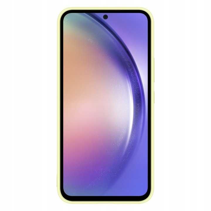 silikonowe etui Samsung Silicone Case Cover limonkowe do Galaxy A54 5G