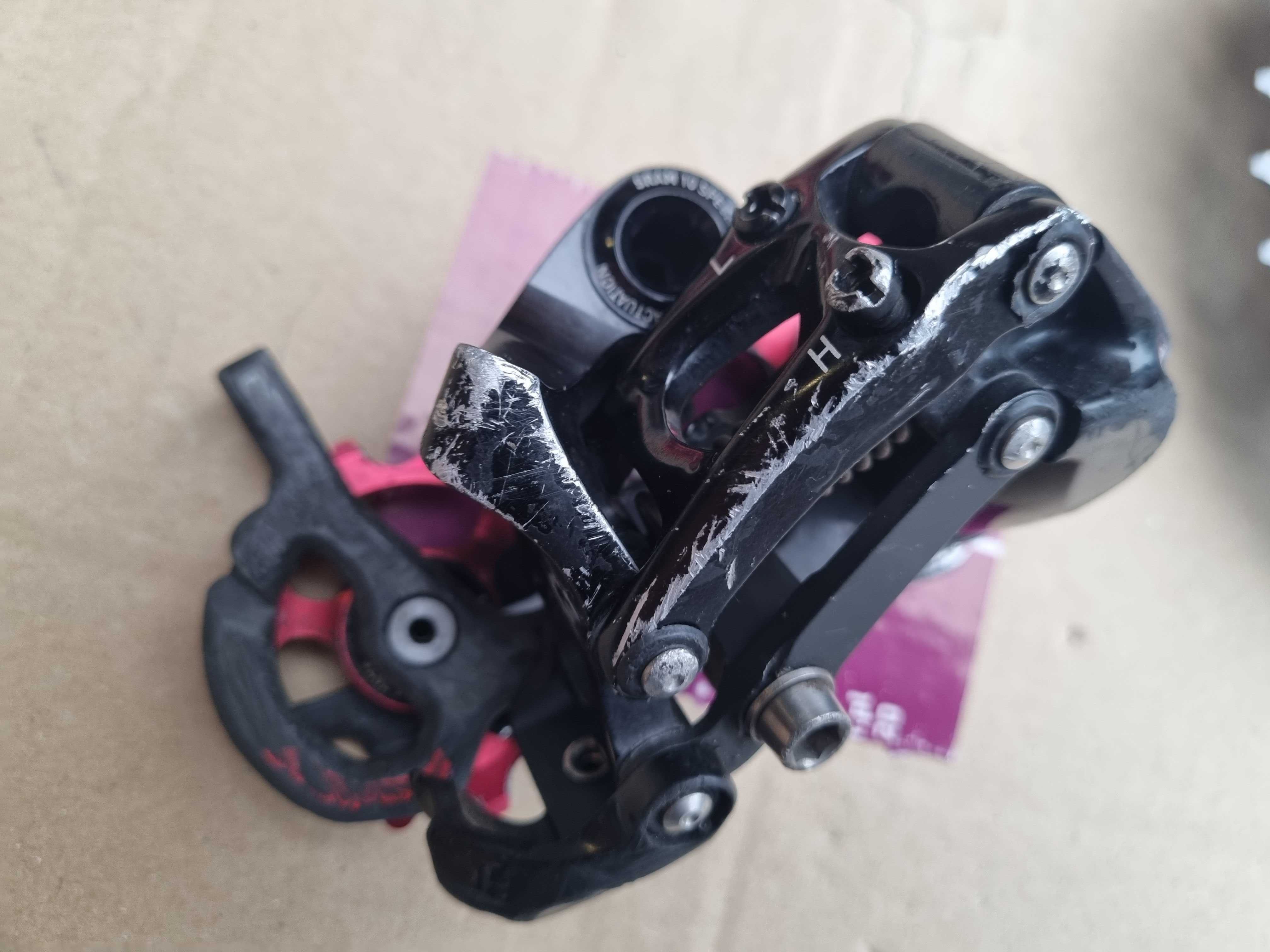 Sram X0 10s napęd przerzutka manetka tył kaseta łańcuch