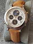 Zegarek Seiko Age of Discovery Quartz Chronograph Moonphase silver