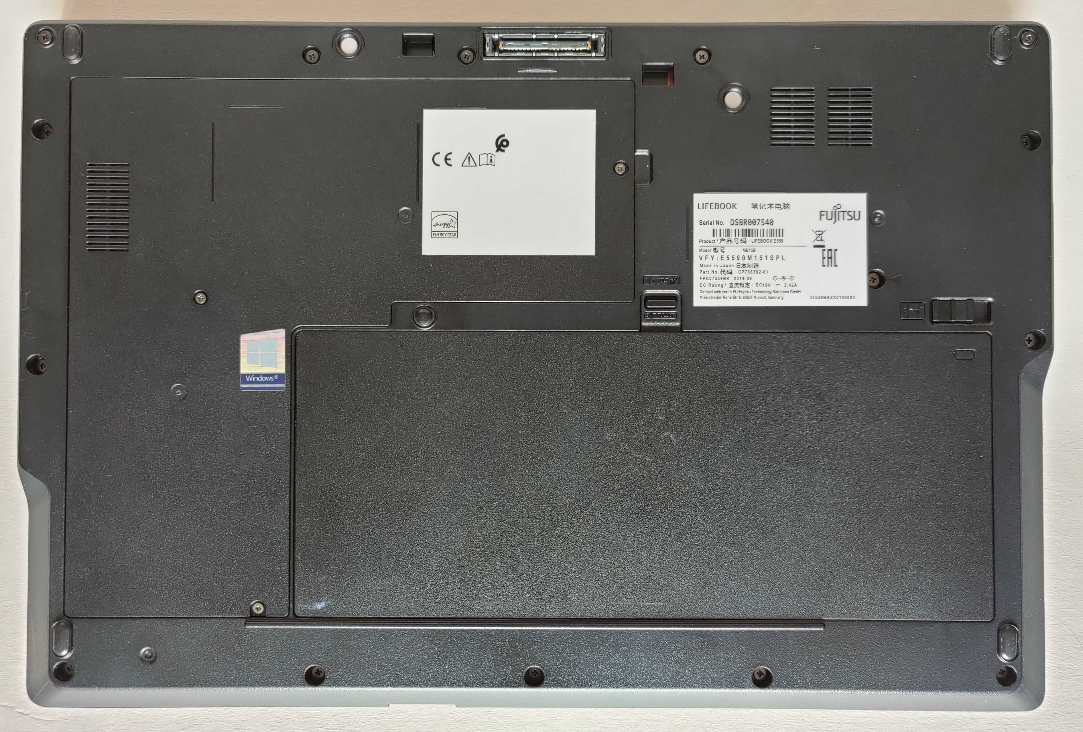 Laptop Fujitsu Lifebook E559/15.6"/i5-8265U-3.9GH/16GB/SSD256 NVMe/W11