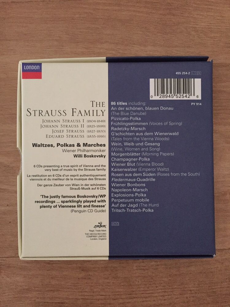 Conjunto 6 CDS Strauss