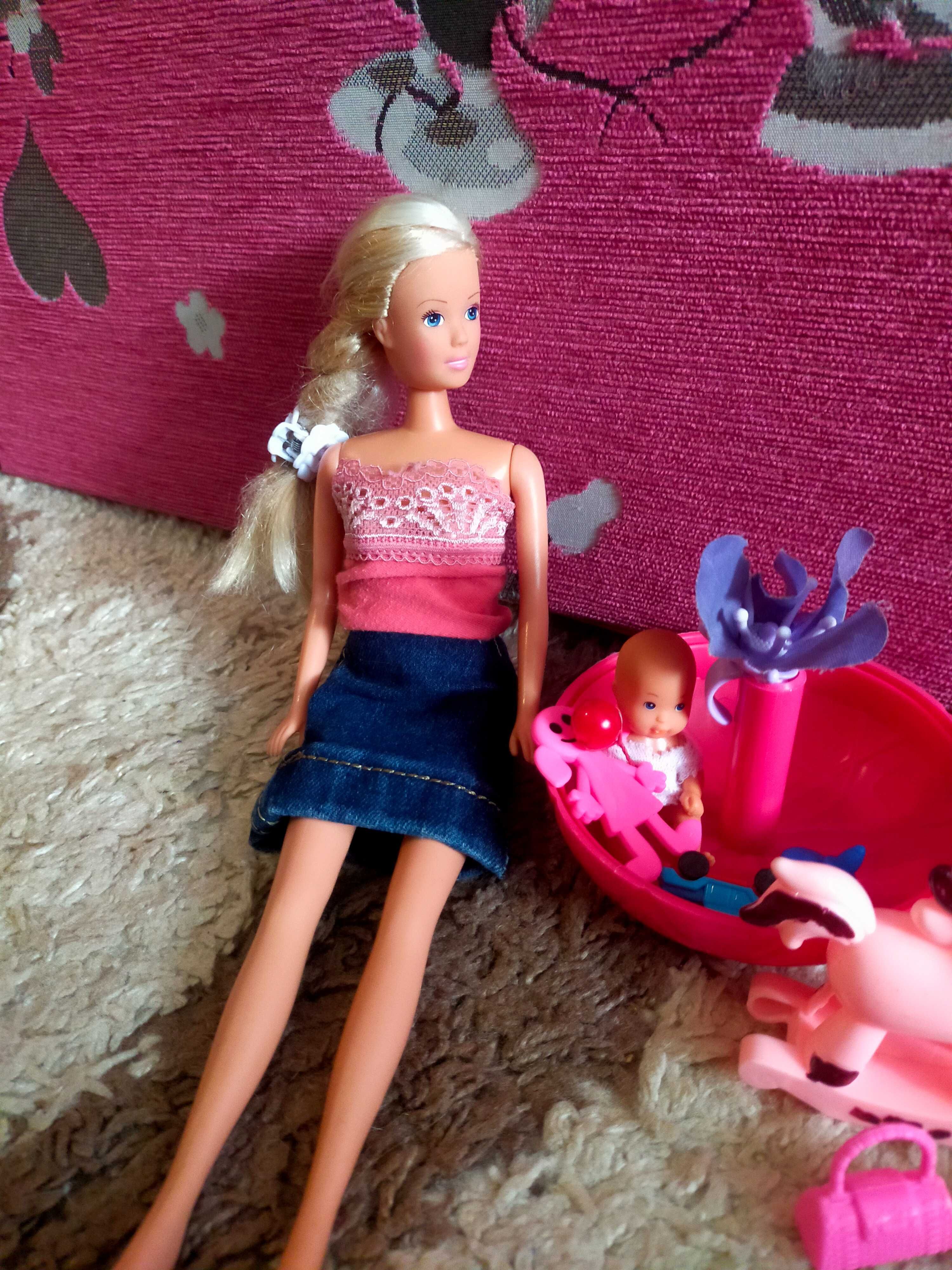 Кукла Барби Штеффи мамочка с ребенком.