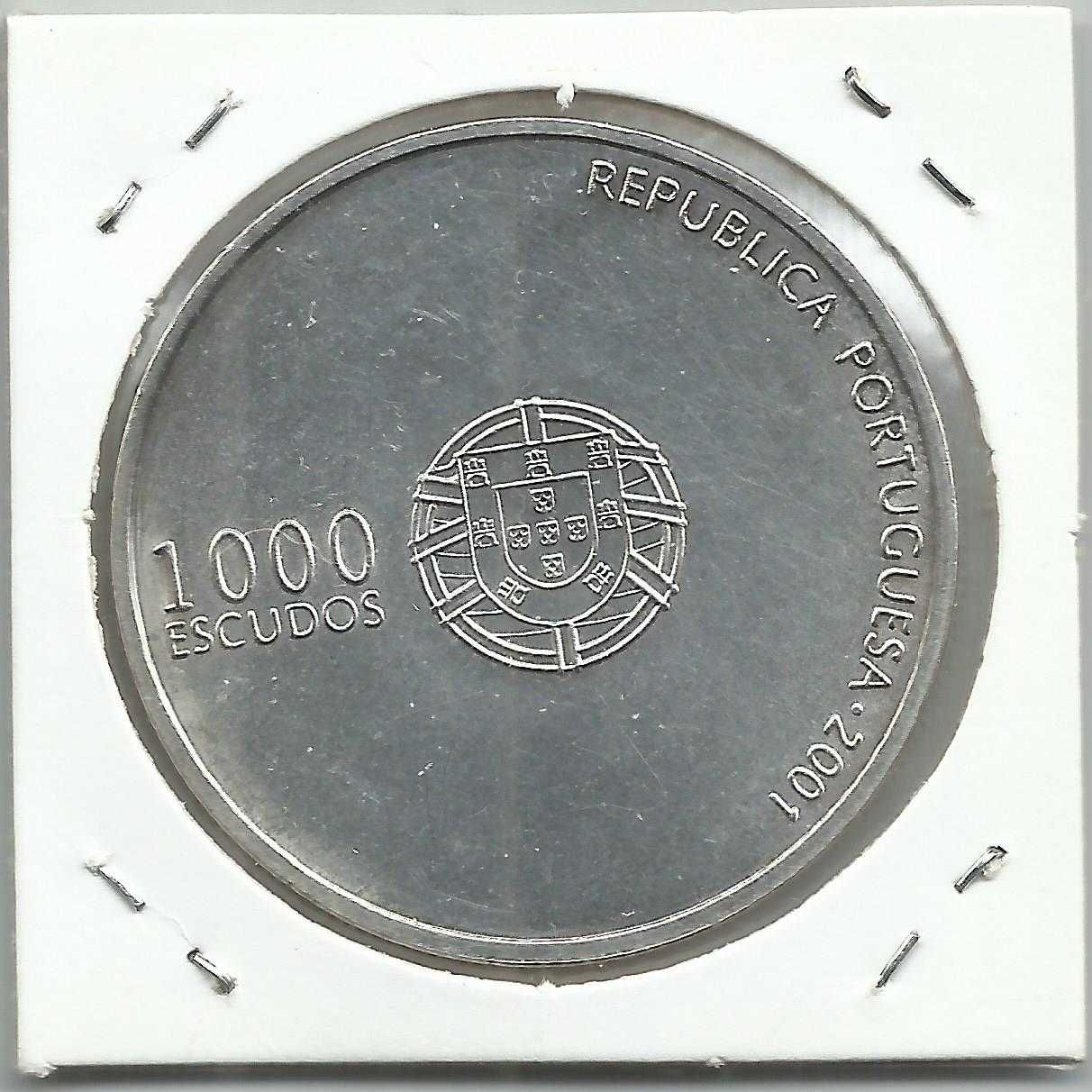 Moeda portuguesa – 1 moeda de 1000$00 – Euro 2004 – Prata (500 0/00)