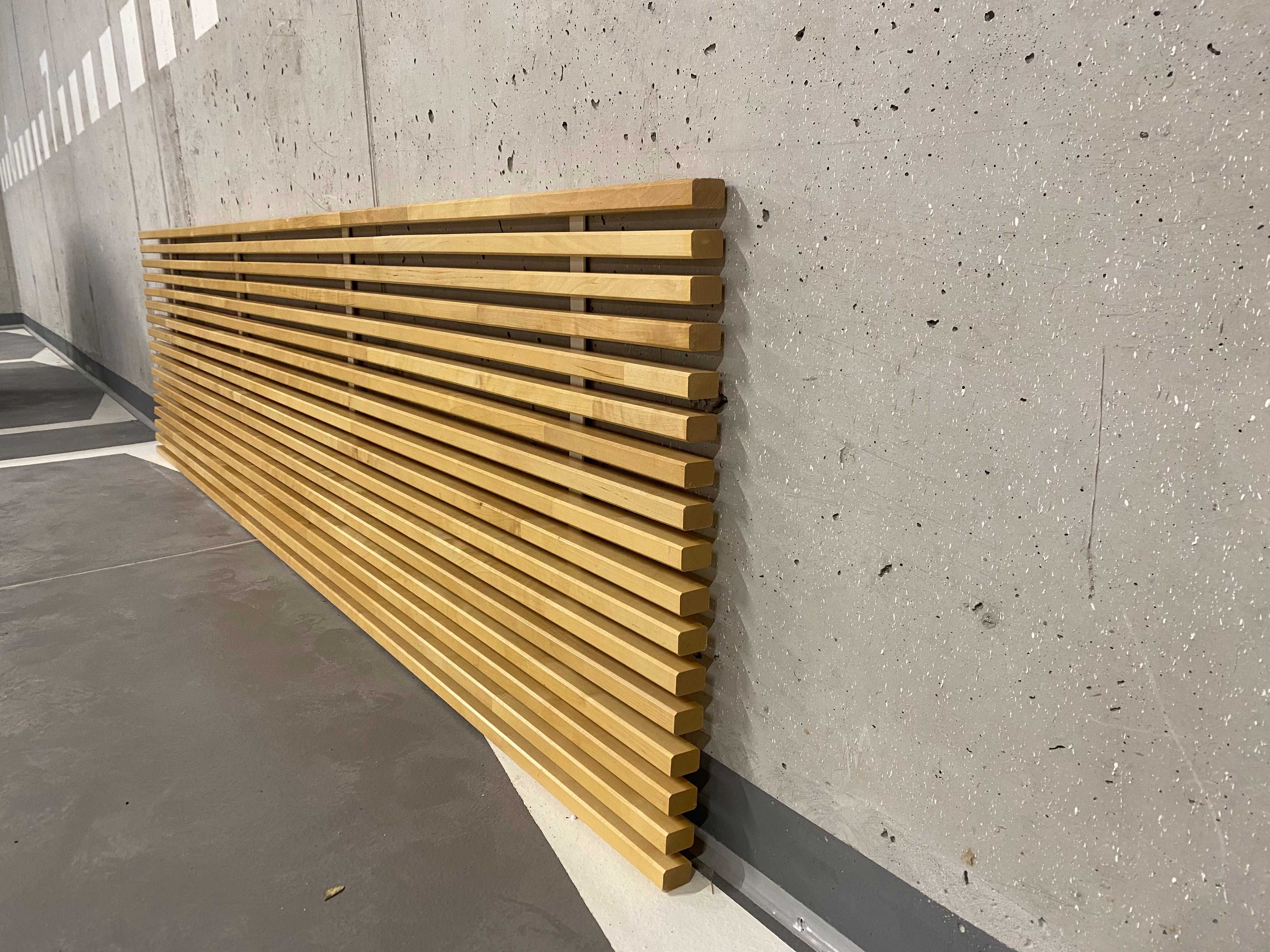 IKEA MANDAL, Zagłówek, brzoza/biały, 240 cm Drabinka