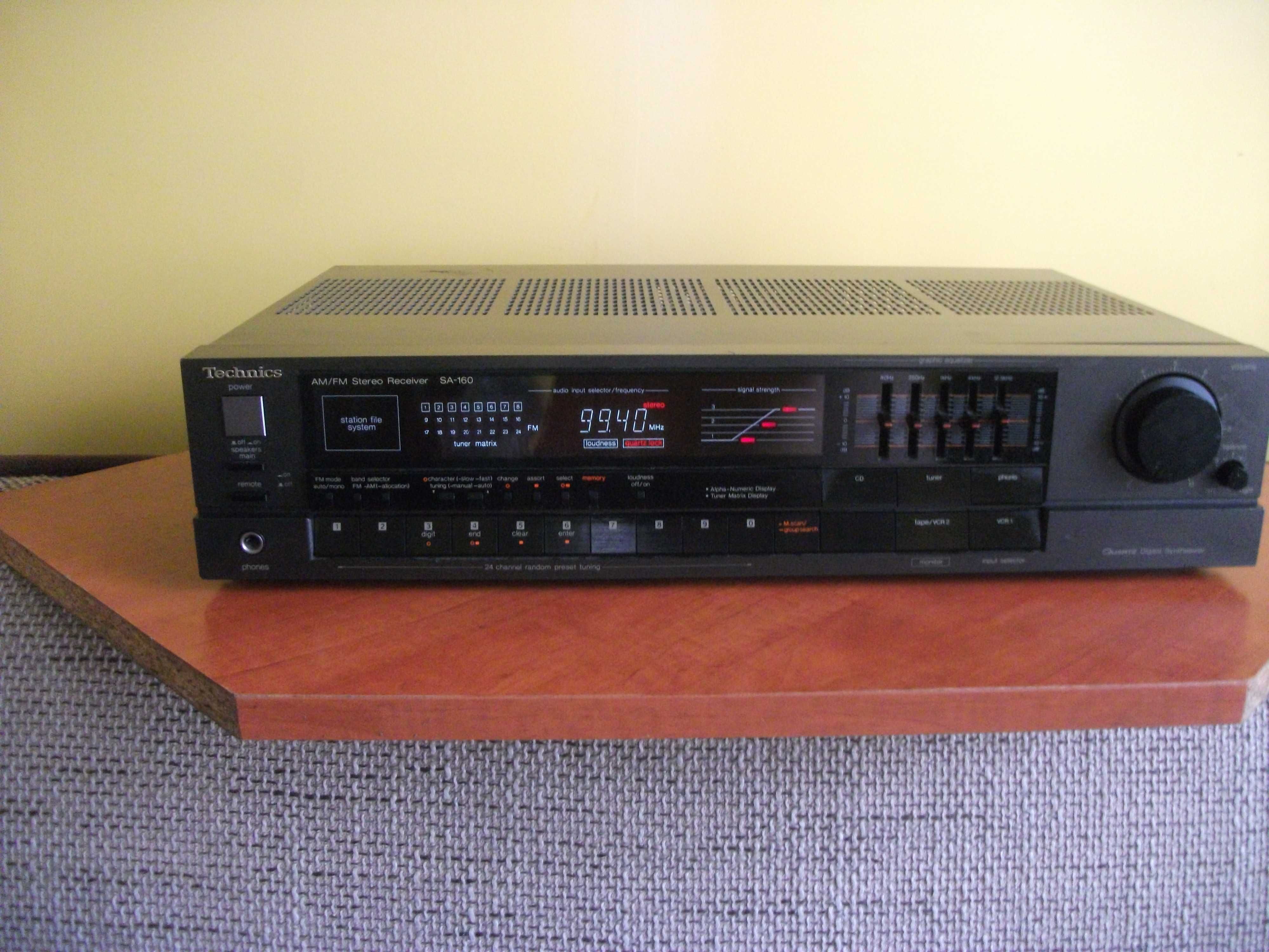 technics  sa-160 amplituner stereo hi-fi 4x40 wat  4-16 ohm korektor