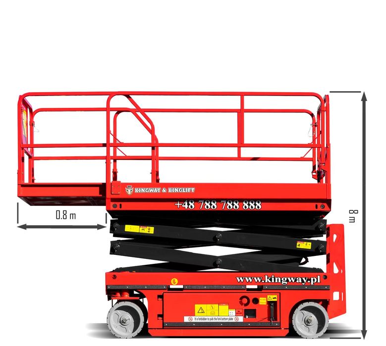 Kingway podnośnik nożycowy 8 m