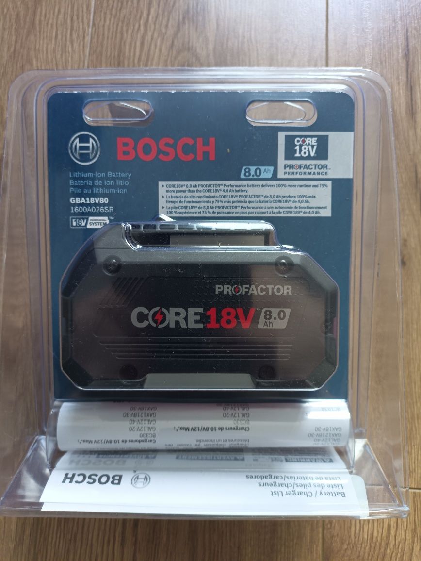 Акумуляторні батареї Bosch core 18V