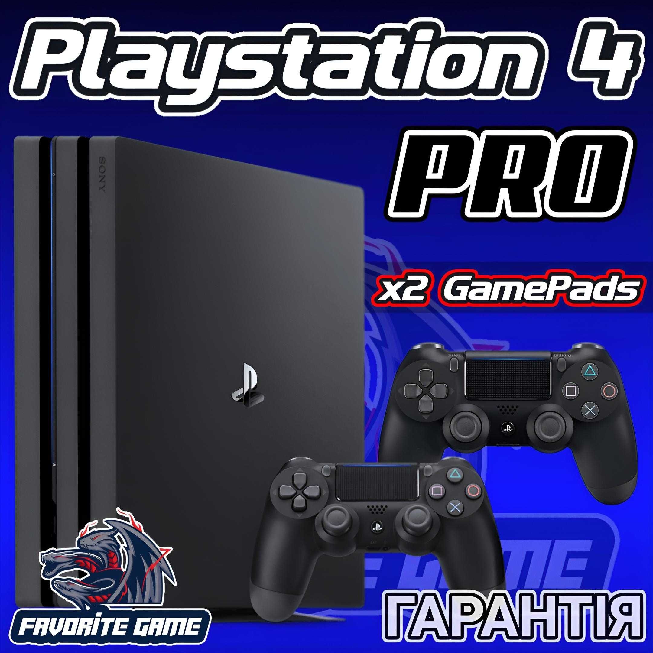 PS4 PRO 1TB + 2 джоя + Гарантія / Доставка Київ / Playstation 4 PRO