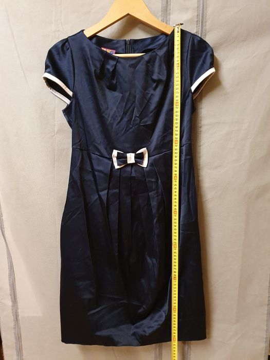 Sukienka ciążowa, elegancka, granatowa, rozm s/36