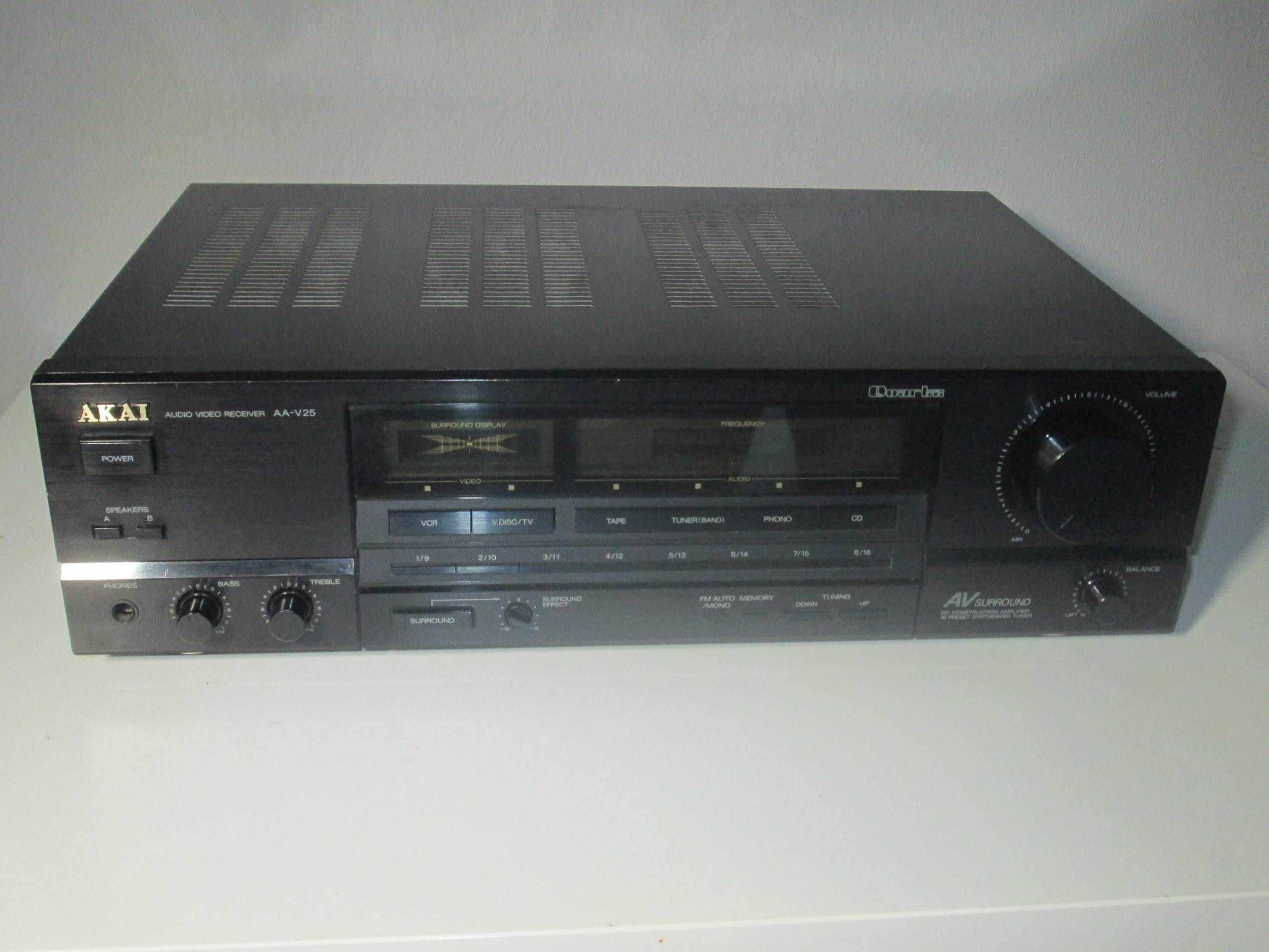 AKAI amplituner AA-V25 - do naprawy - 1990 r. ładny stan!