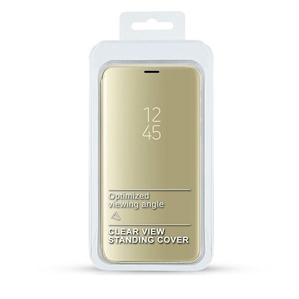 Etui Clear View Samsung M31S M317 Złoty/Gold