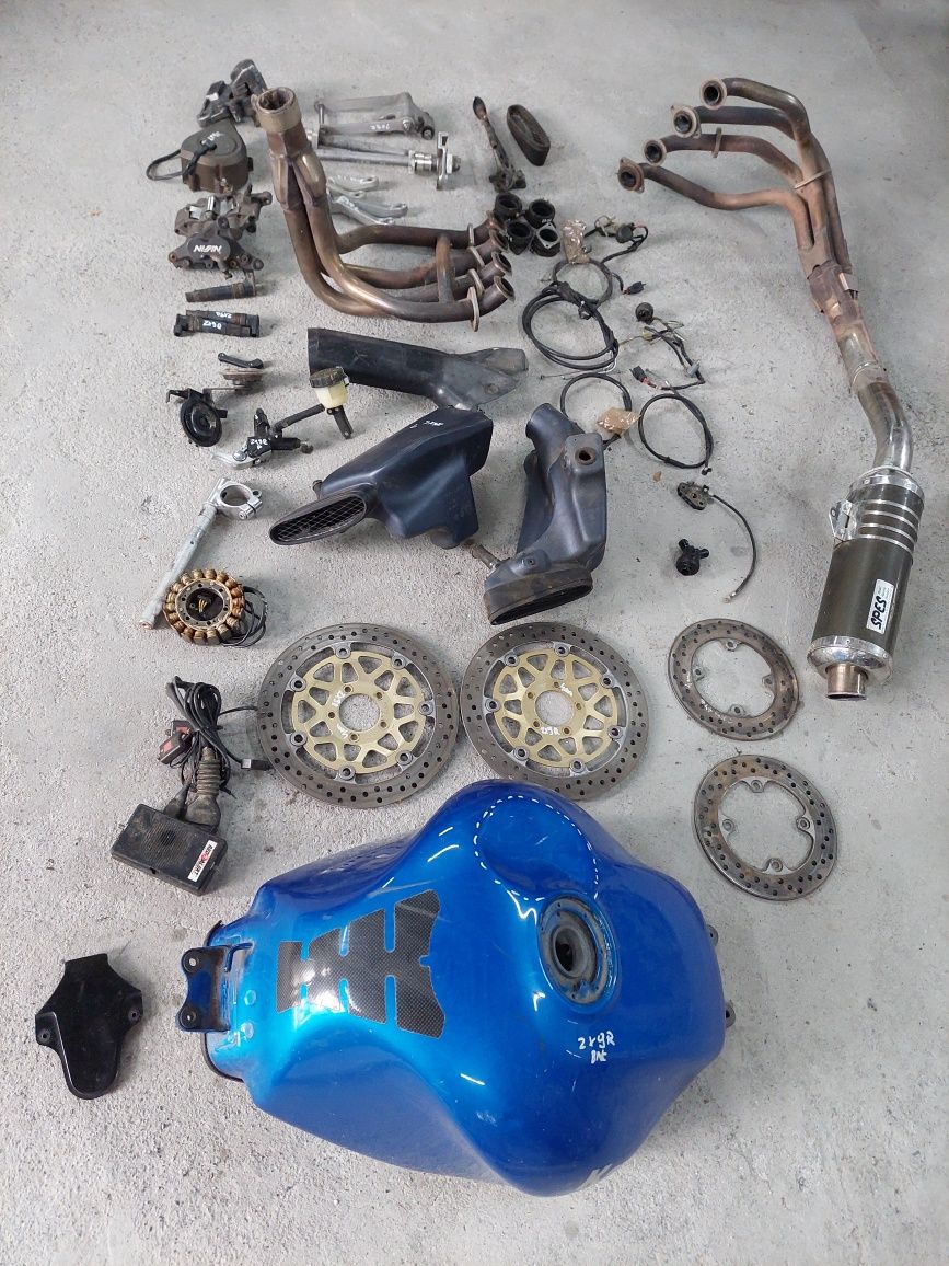 Kawasaki zx9r wydech kolektor tarcze zacisk stator bak set pompa oś
