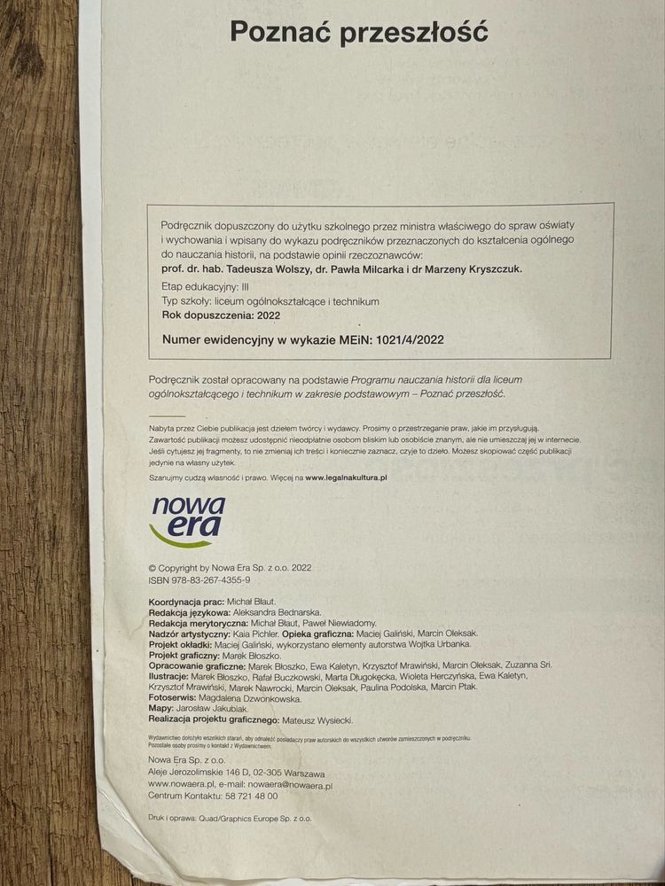 Poznac przeszłość 4 poziom podstawowy