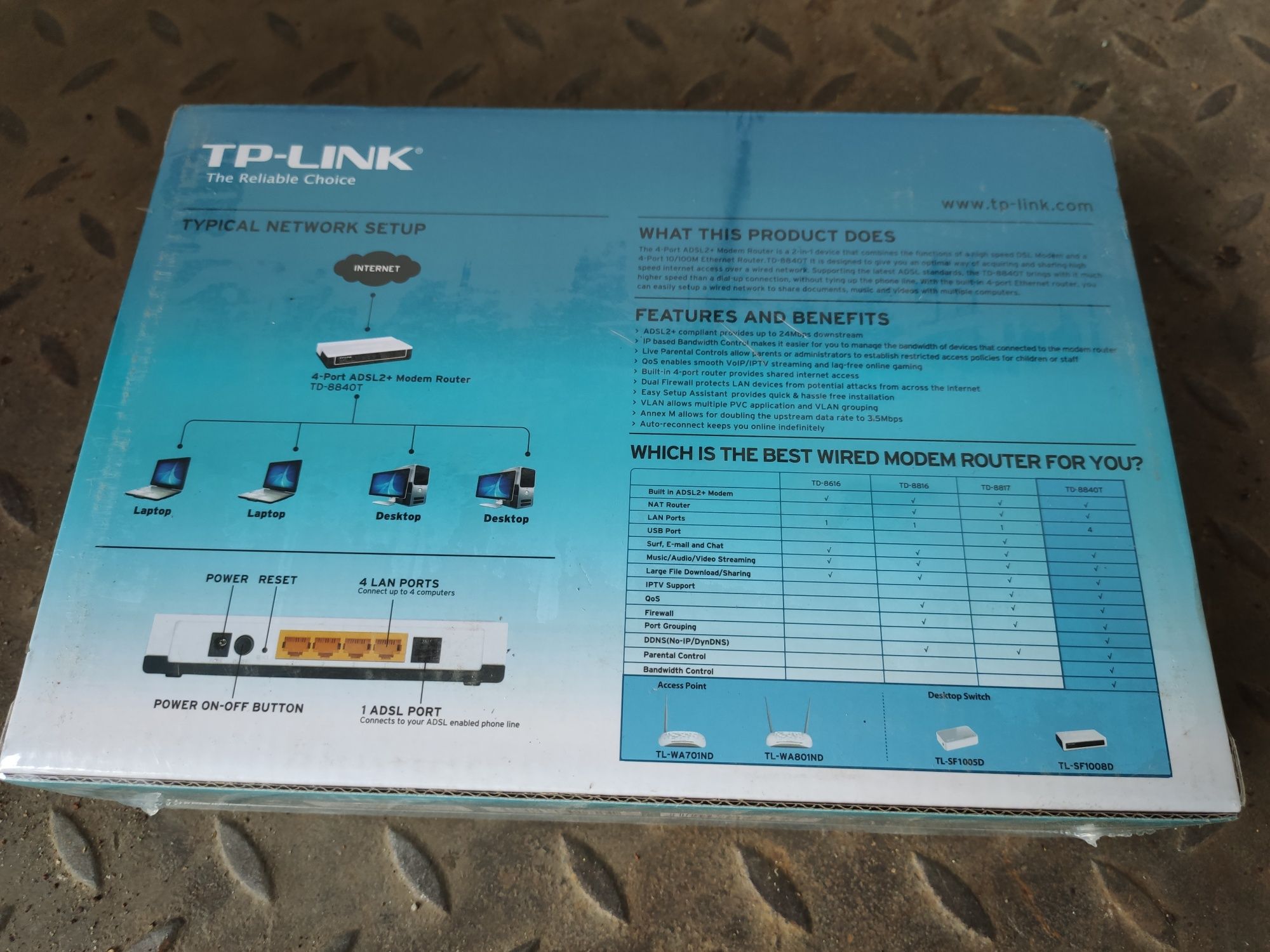 Modem router ADSL+ TP-Link TD-8840T