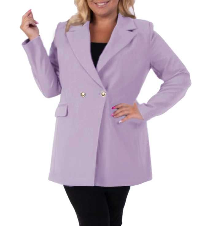nowy elegancki żakiet marynarka damski złote guziki plus size 4xl 5xl