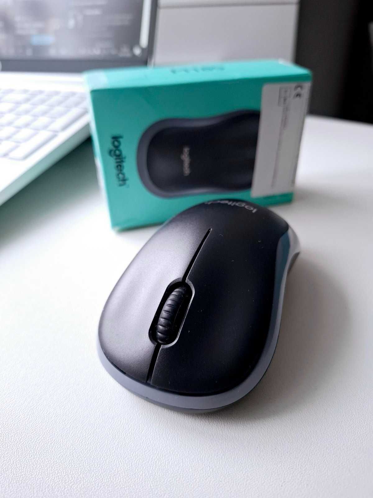 Нова бездротова миша Logitech M185 Mouse 2.4 ГГц (сіра, синя, червона)