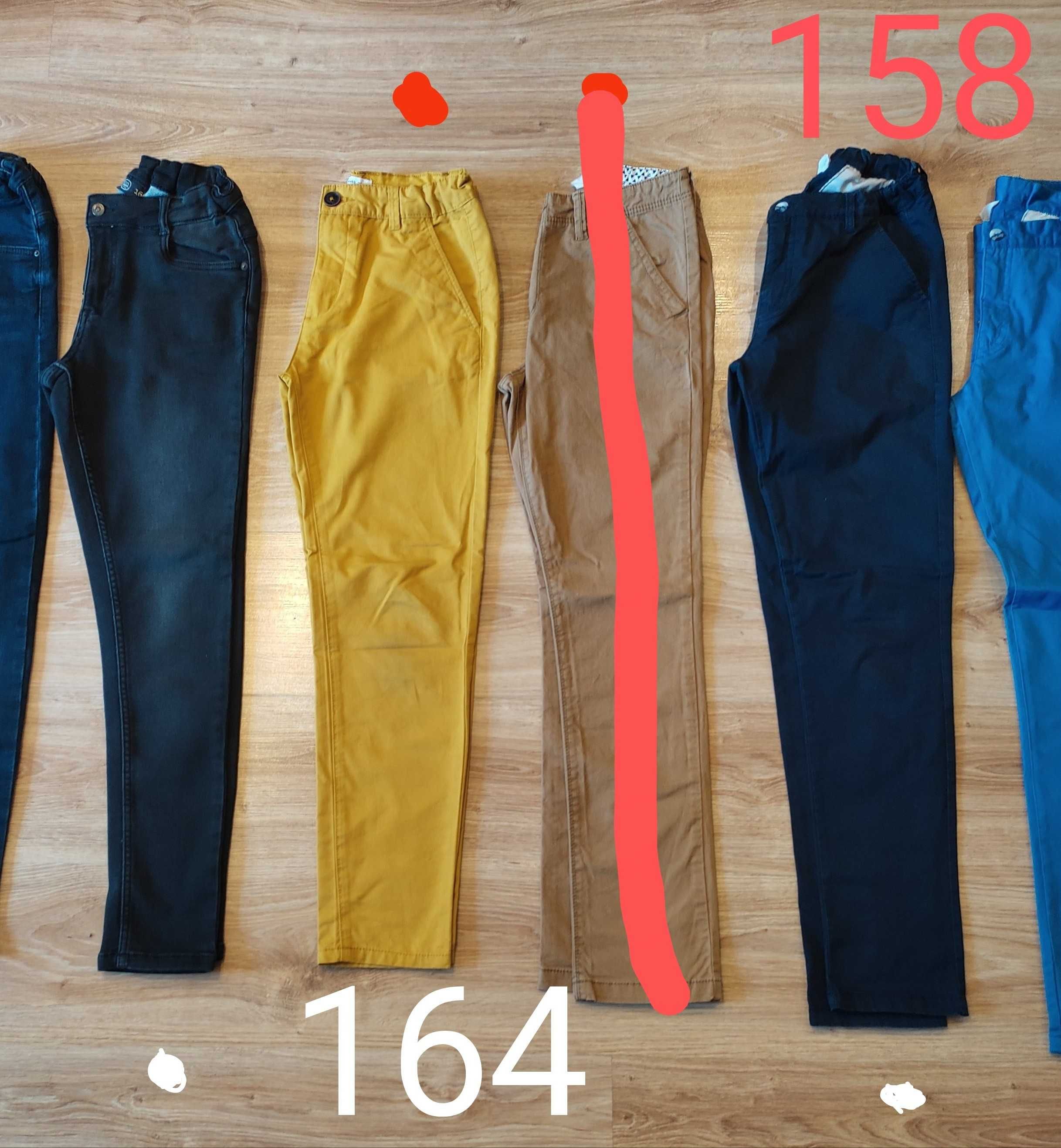 158/164 bluza i spodnie jeansowe komplet zestaw