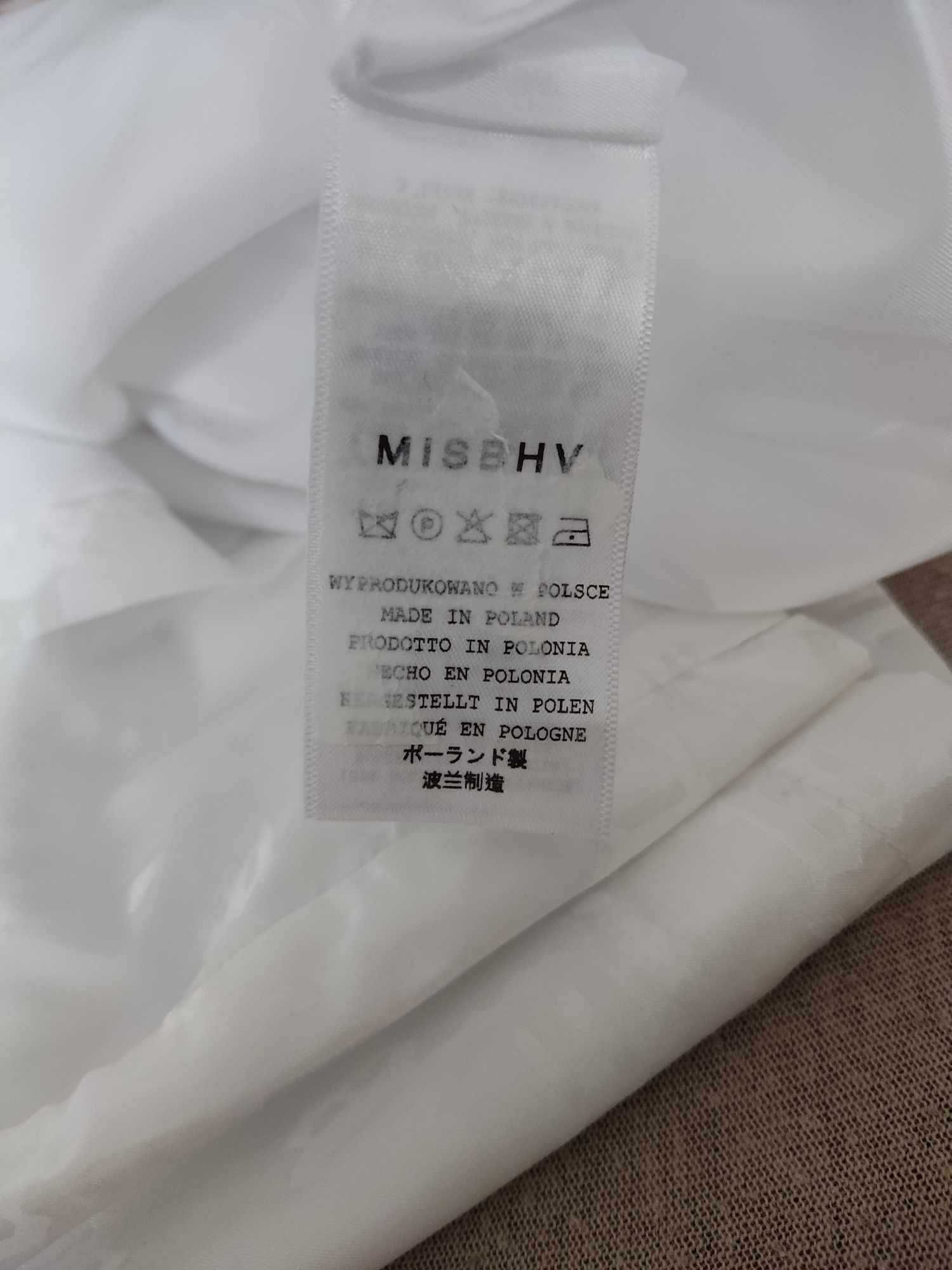 Misbhv monogram nylon shirt white