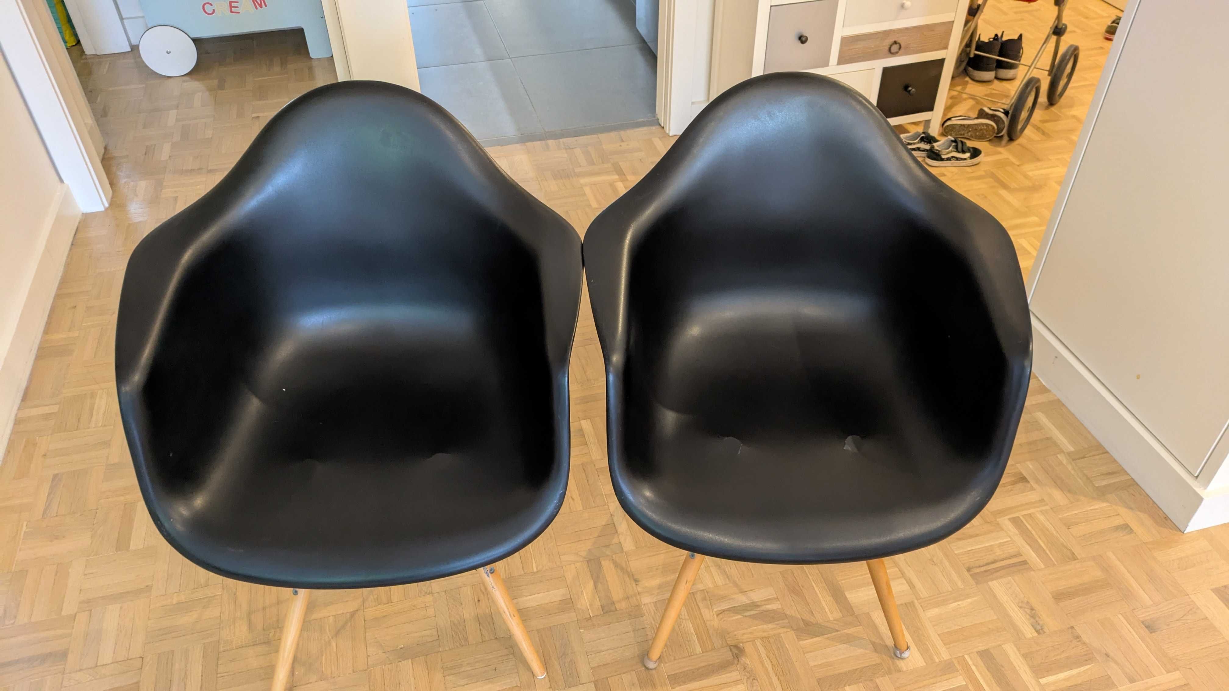 Cadeira Charles Eames Wood Daw Com Braços