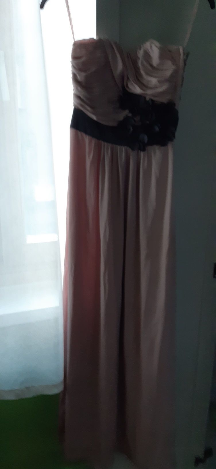 Długa suknia różowa h &m r XS