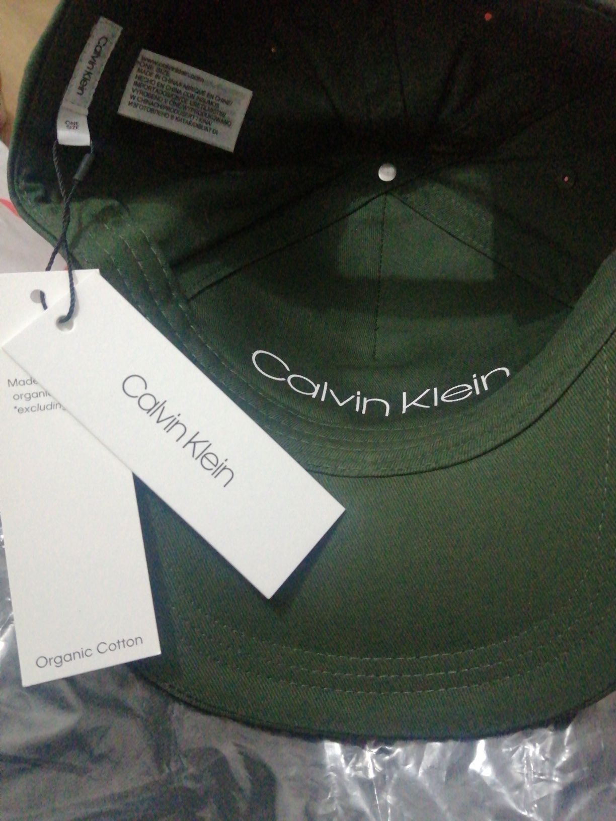 Chapeu calvin klein verde