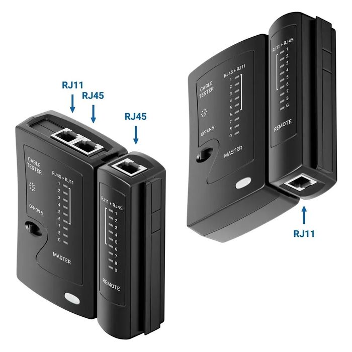 Verificador de cabos de rede RJ11 RJ12 RJ45 ISDN LAN NOVO