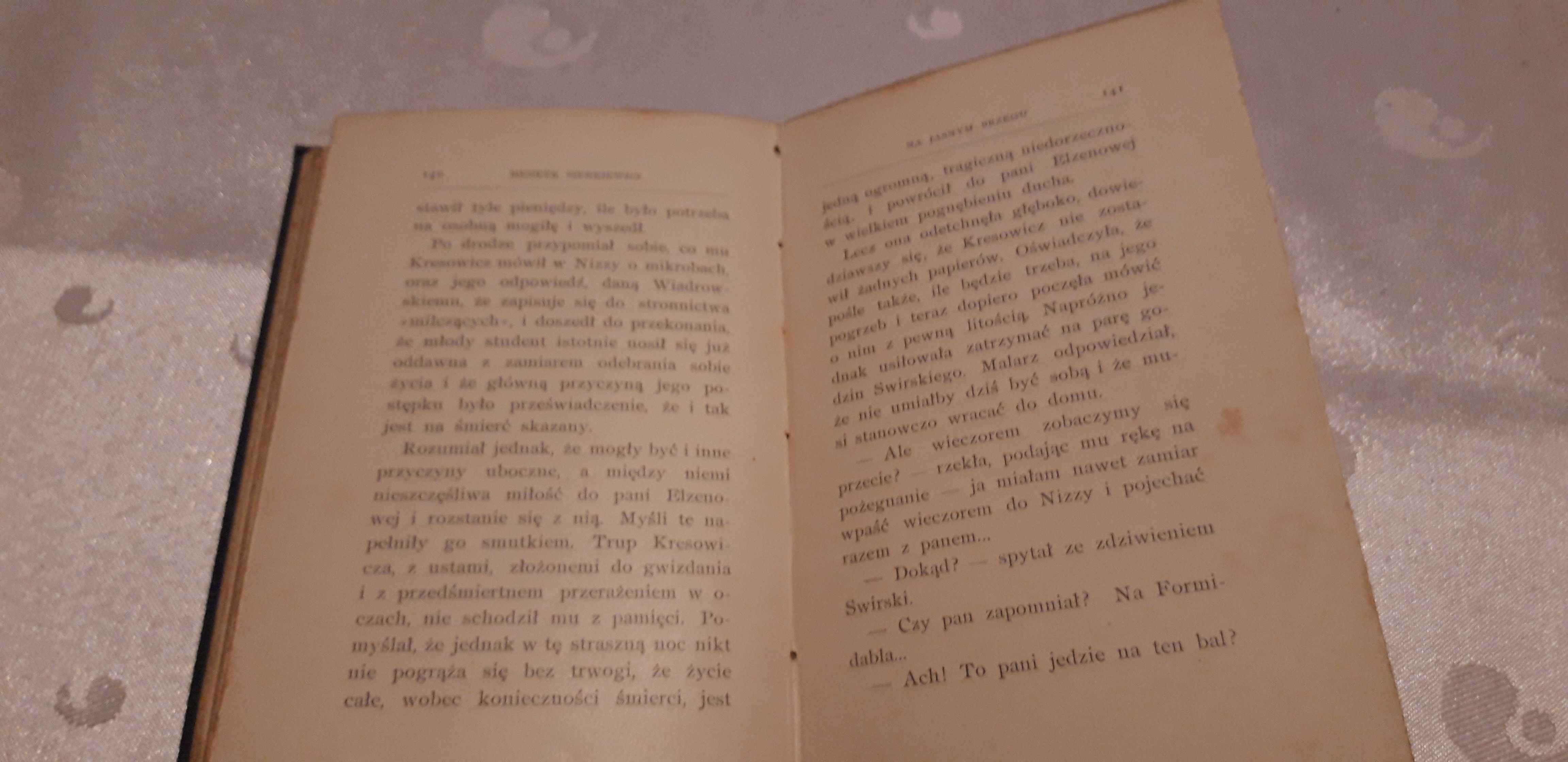 Na Jasnym Brzegu. Nowela -H. Sienkiewicz- W-wa 1897,opr.,Pierwodruk