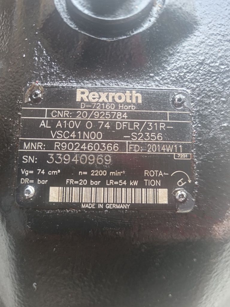 Rexroth D-72160 Horb Pompa