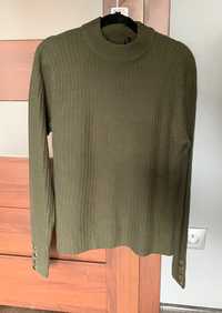 Khaki prążkowany sweter Asos