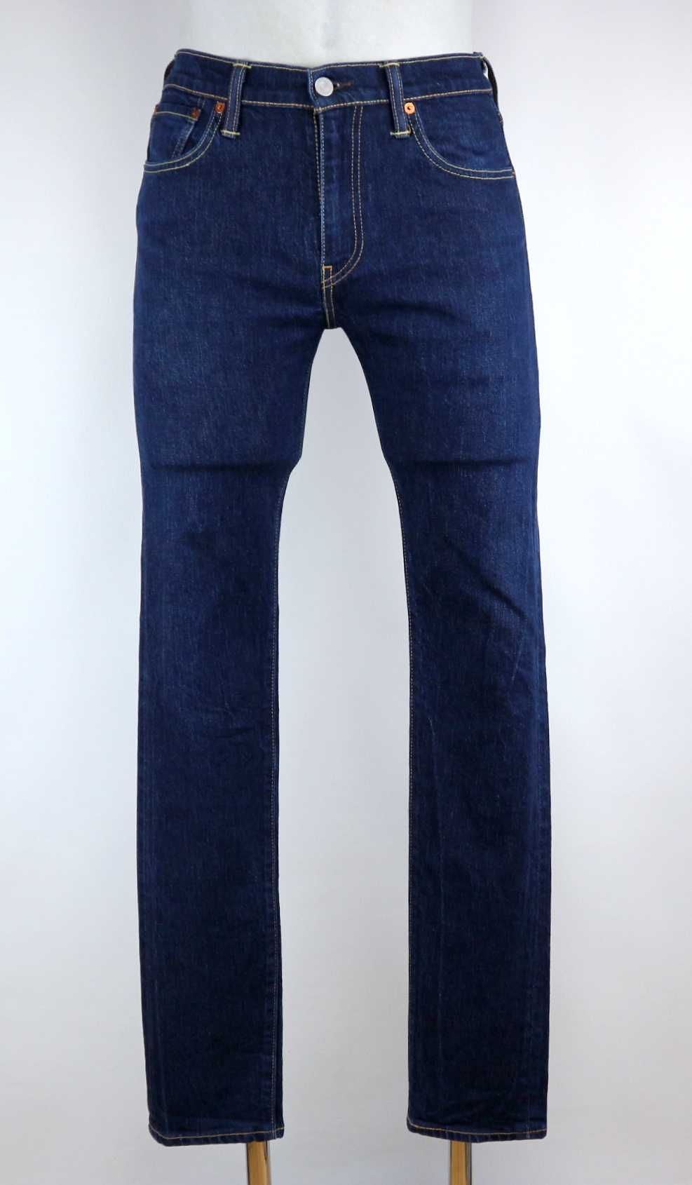 Levis 512 Slim Tapered spodnie jeansy W29 L32 pas 2 x 39/41 cm