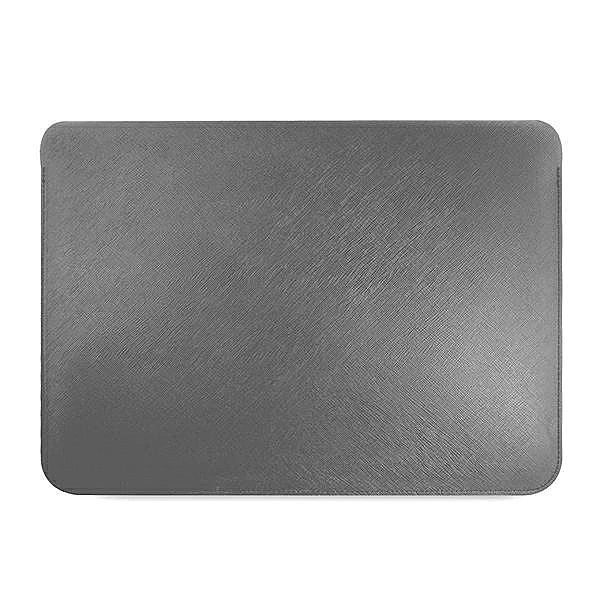 Pokrowiec Karl Lagerfeld Saffiano Ikonik Karl na laptopa 16'' - srebrn