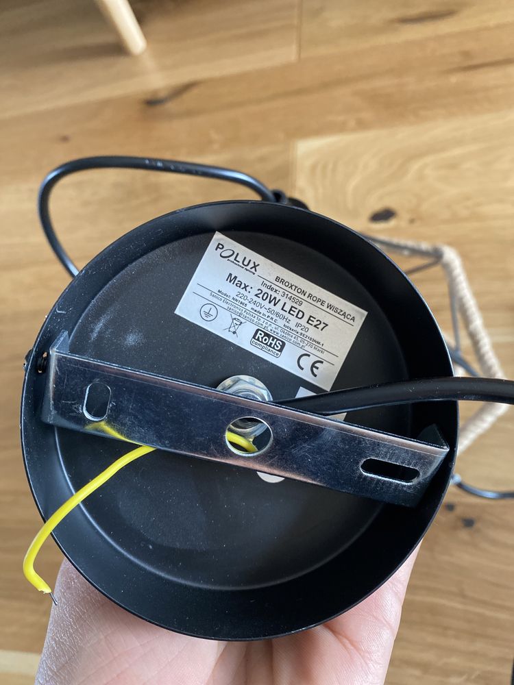 Lampa wisząca pojedyncza boho wiązana