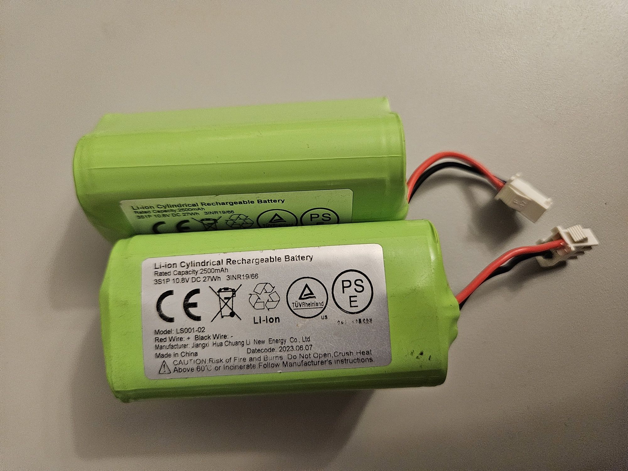 Akumulatorki LS001-02 Li-Ion 18650 CS-VCT600VX