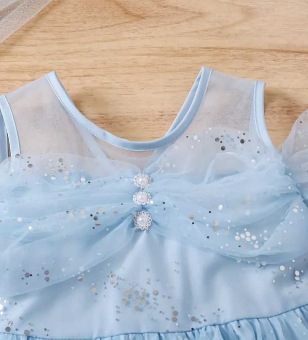 Nowa suknia Kopciuszek Cinderella wróżka, r. 110/116 przebranie bal