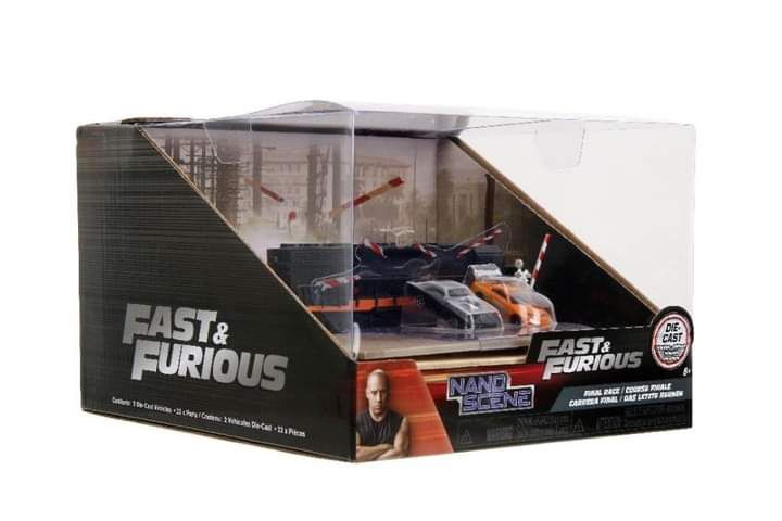 Diorama corrida Toretto vs paul fast & furious