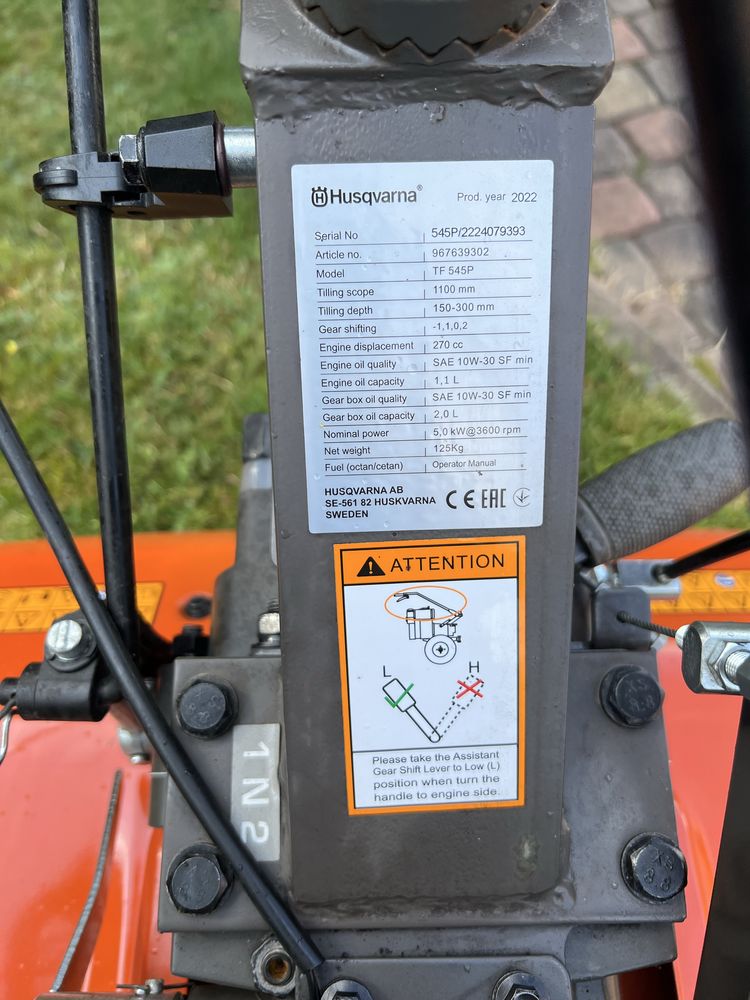 Продаю Мотоблок Husqvarna TF 545P