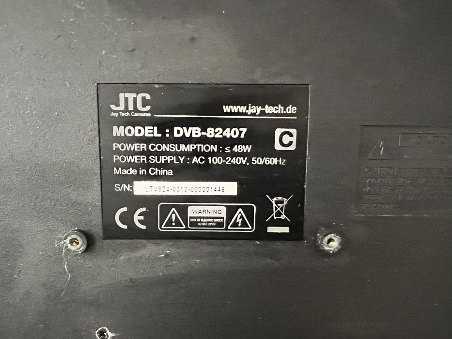 Telewizor/Monitor Led TV 24” JTC  DVB-82407