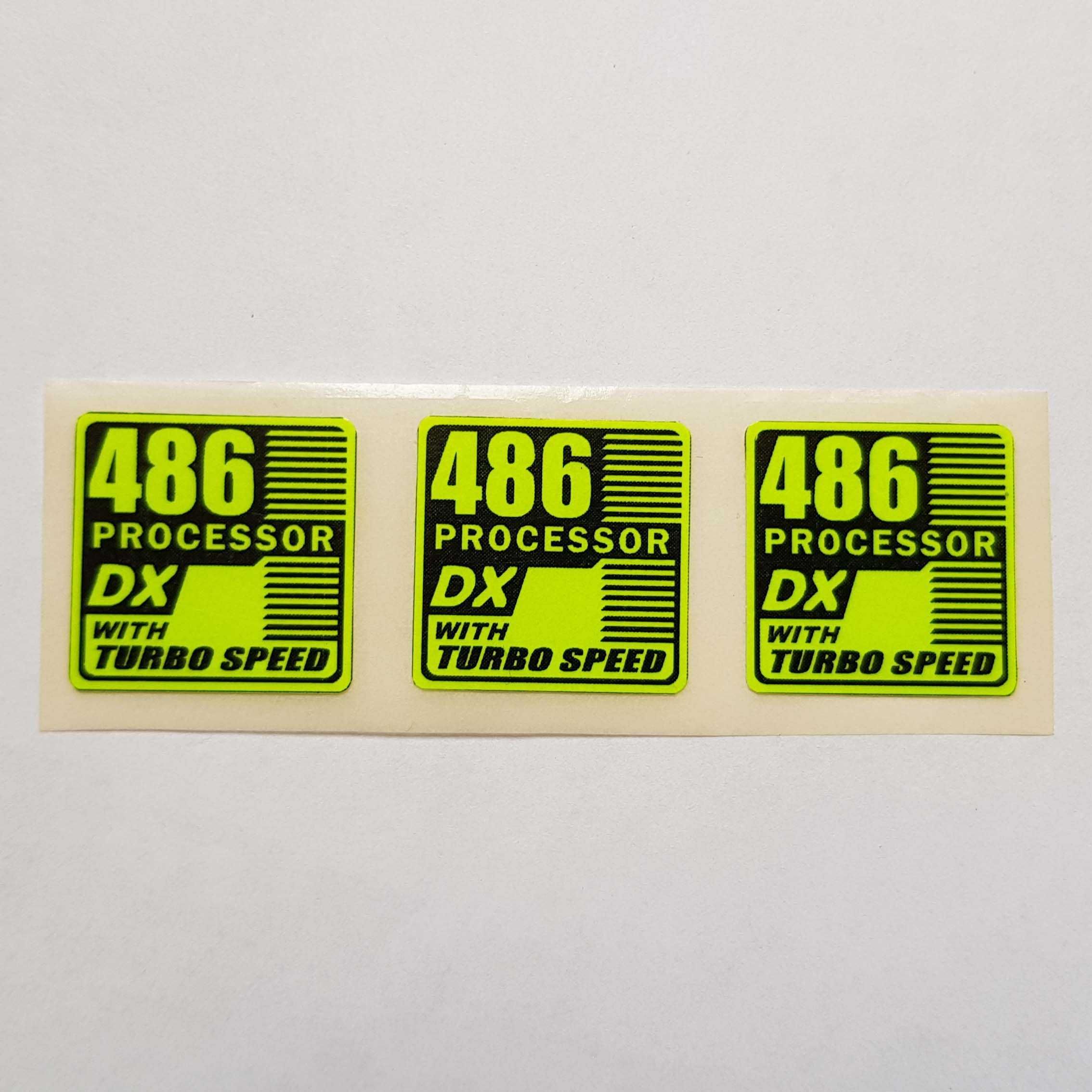 486 DX processor Наклейки на компьютер PC sticker