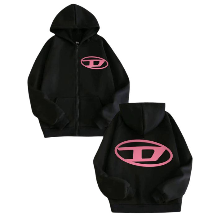 Зип-Худи Diesel Logo унисекс дизель кофта толстовка с капюшоном New