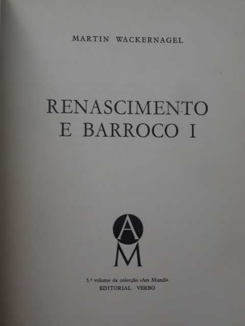 Renascimento e Barroco de Martin Wackernagel - 2 Volumes